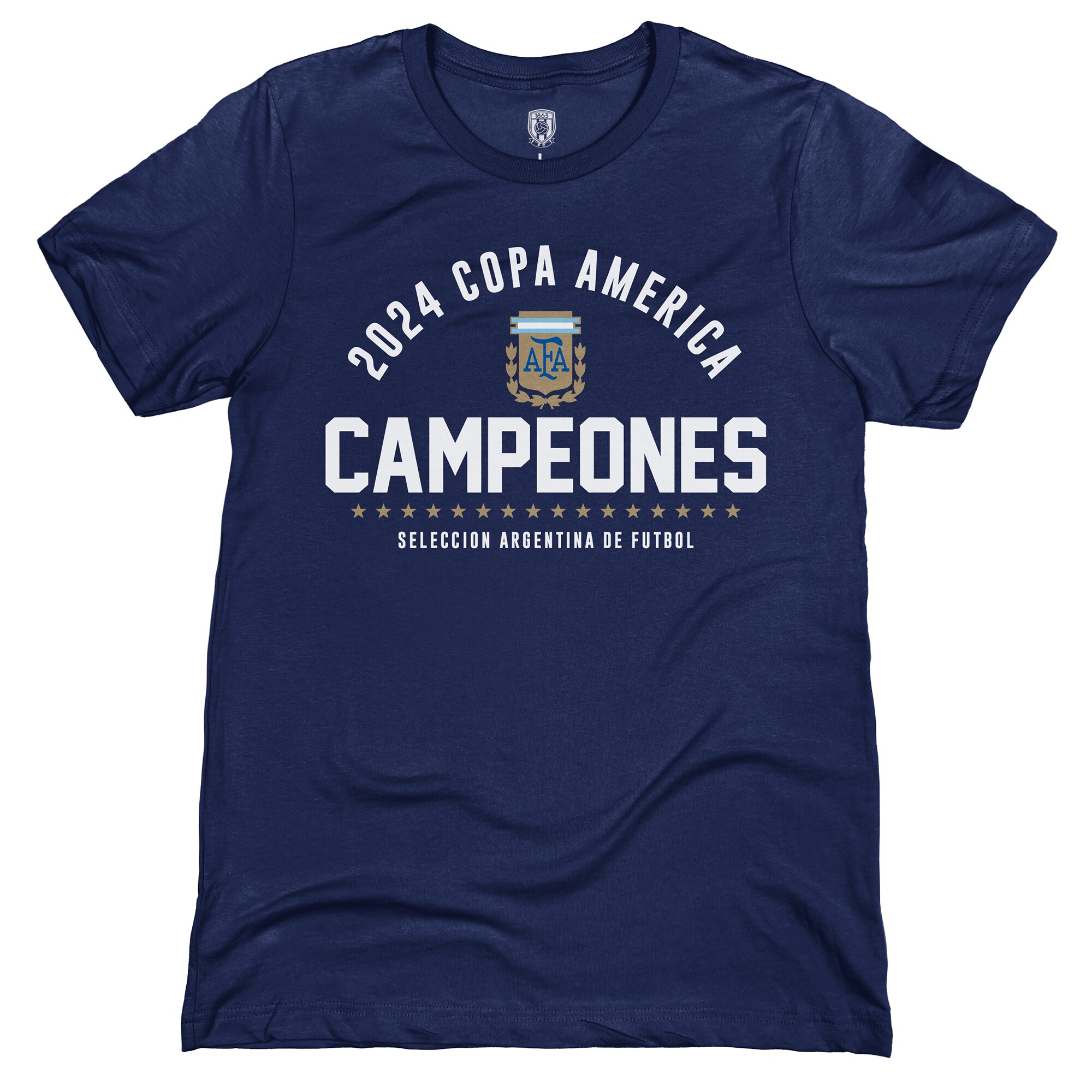 Shop argentina national team 1863fc 2024 copa america champions t-shirt – navy – Austria National Team T-Shirts and Jerseys