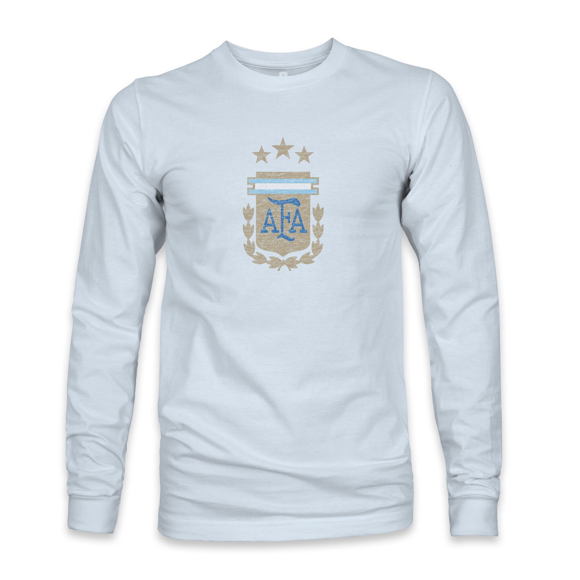 Shop argentina national team 1863fc color badge long sleeve t-shirt – light blue – Austria National Team T-Shirts and Jerseys