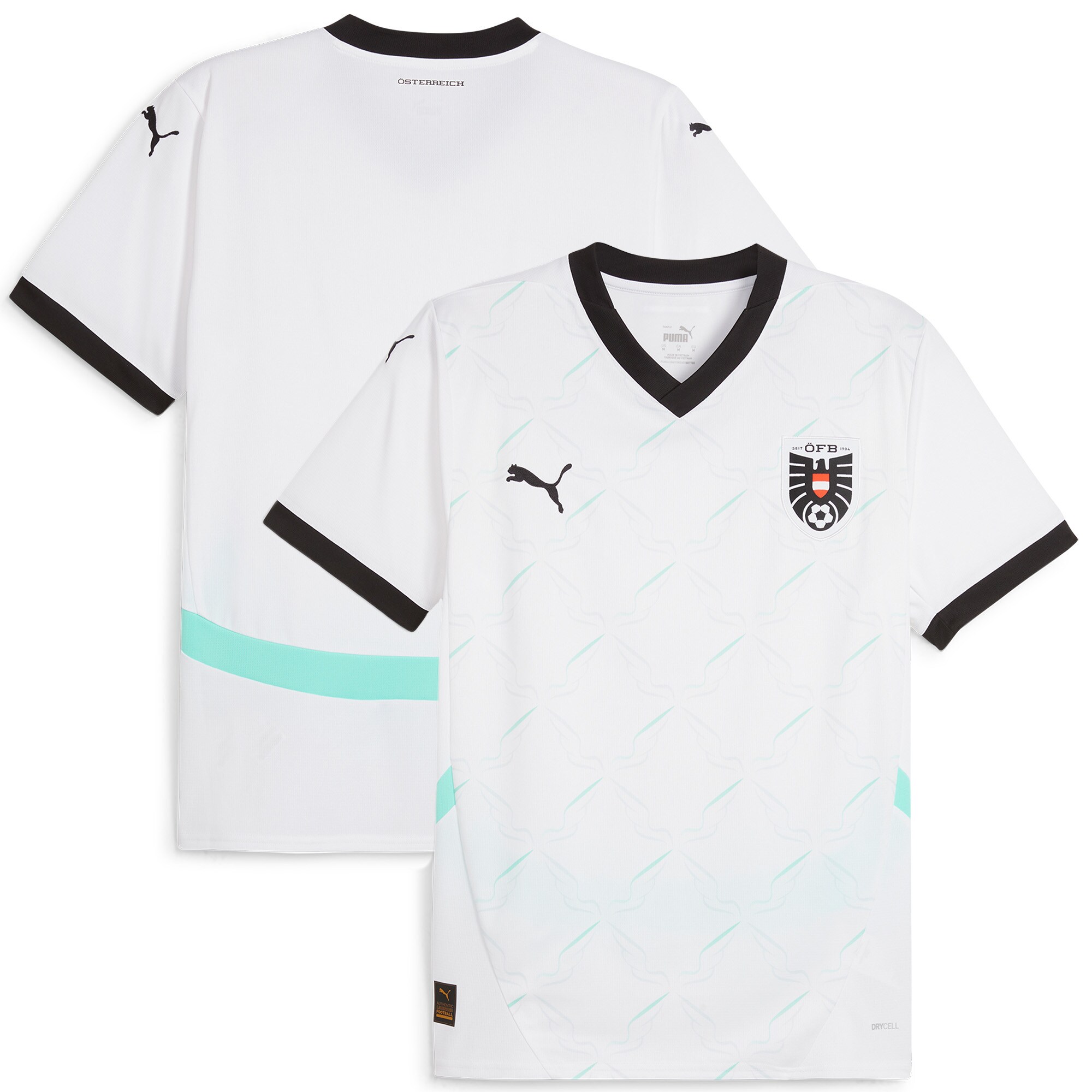 Shop austria national team puma 2024 away replica jersey – white – Austria National Team T-Shirts and Jerseys