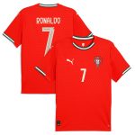 Shop cristiano ronaldo portugal national team puma 2025 home replica jersey – red – Austria National Team T-Shirts and Jerseys