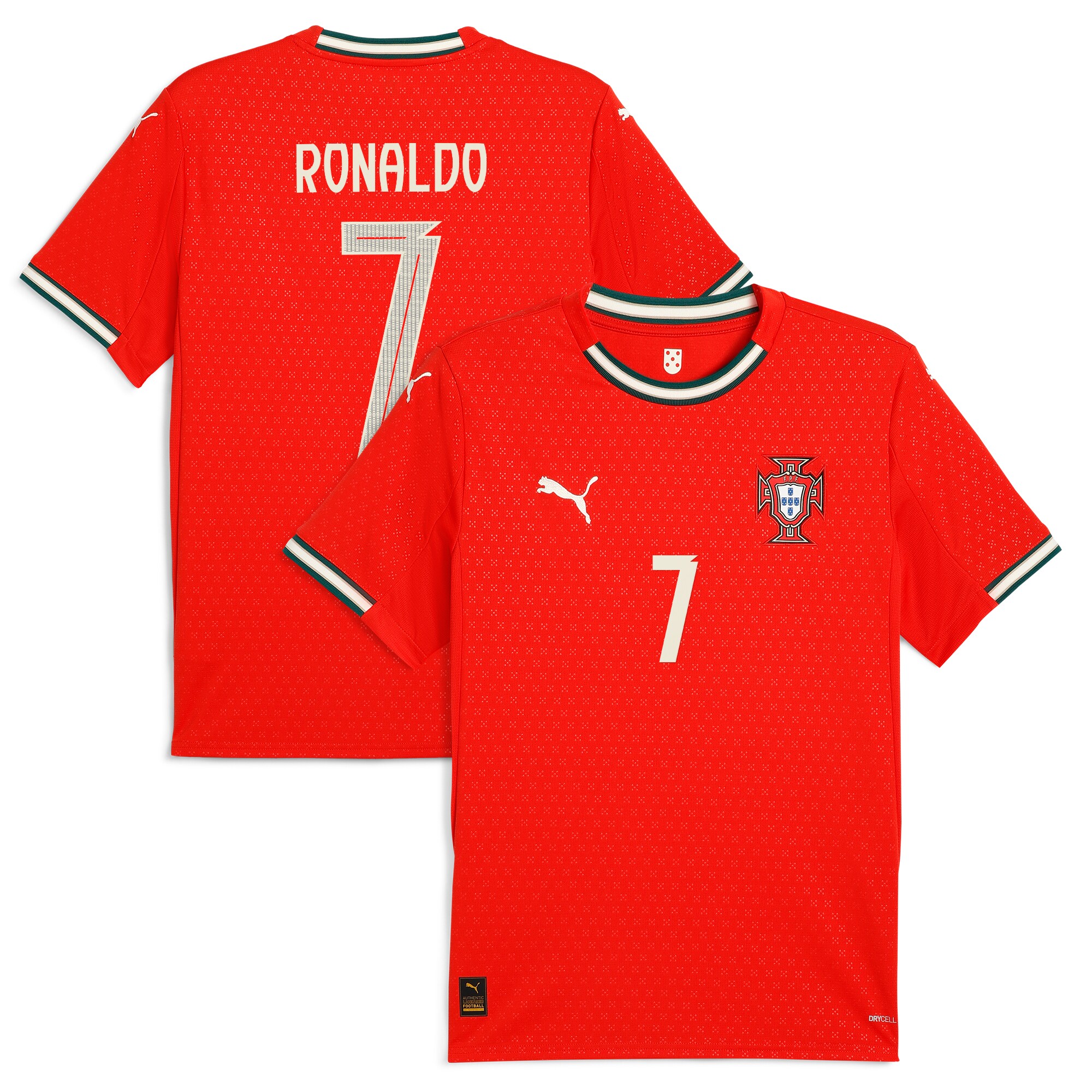Shop cristiano ronaldo portugal national team puma 2025 home replica jersey – red – Austria National Team T-Shirts and Jerseys