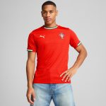 Shop cristiano ronaldo portugal national team puma 2025 home replica jersey – red – Austria National Team T-Shirts and Jerseys