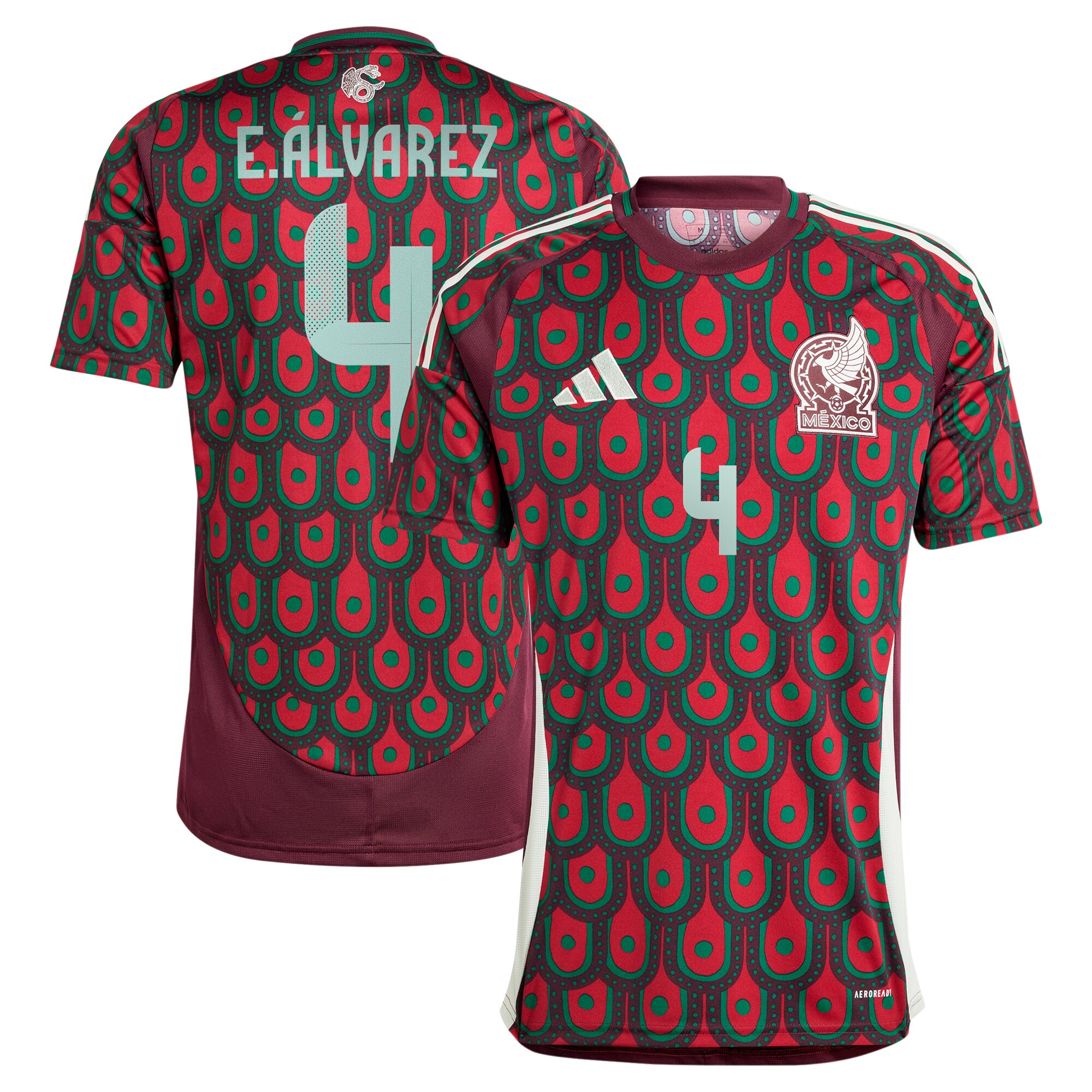 Shop edson alvarez mexico national team adidas 2024 home replica player jersey – burgundy – Austria National Team T-Shirts and Jerseys