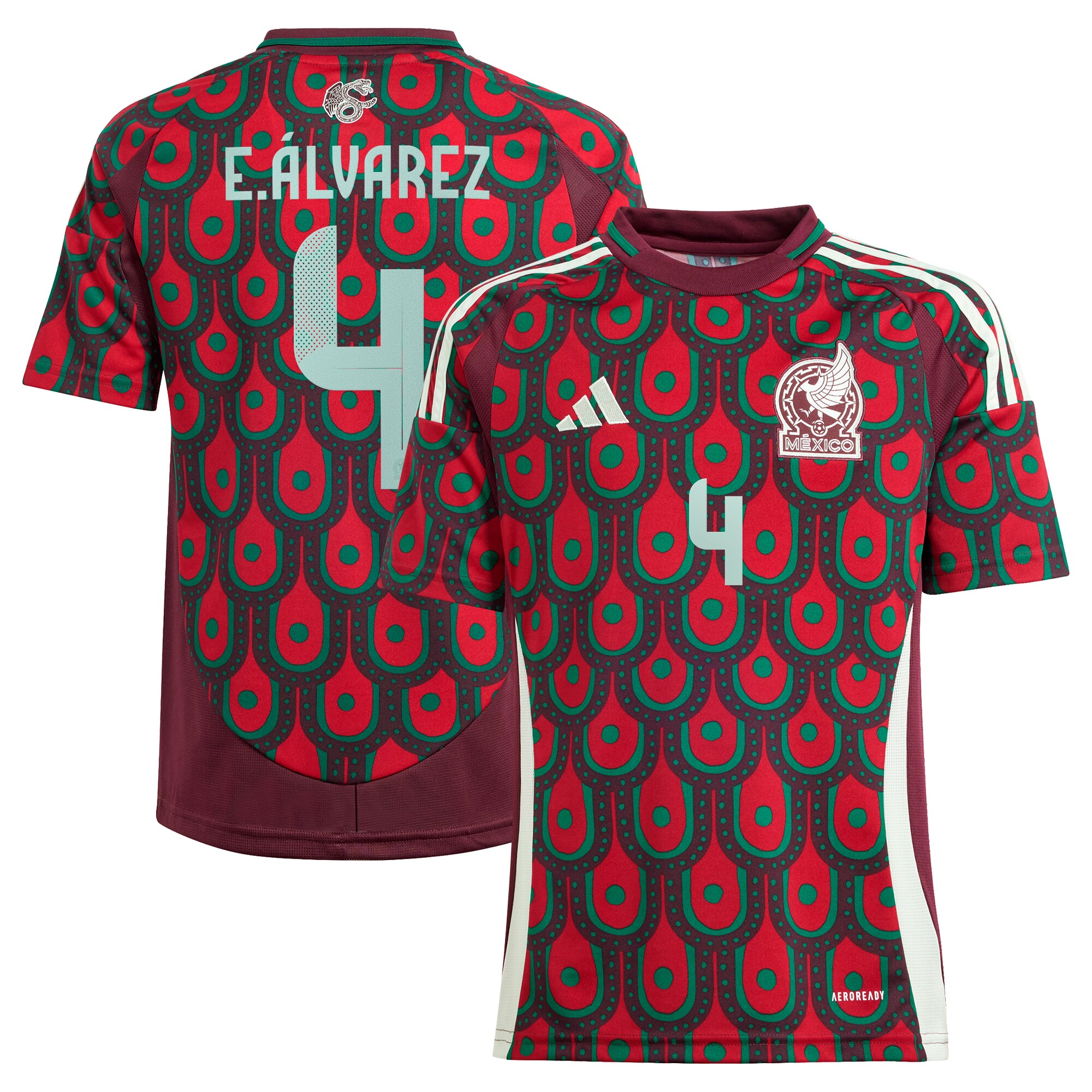 Shop edson alvarez mexico national team adidas youth 2024 home replica player jersey – burgundy – Austria National Team T-Shirts and Jerseys