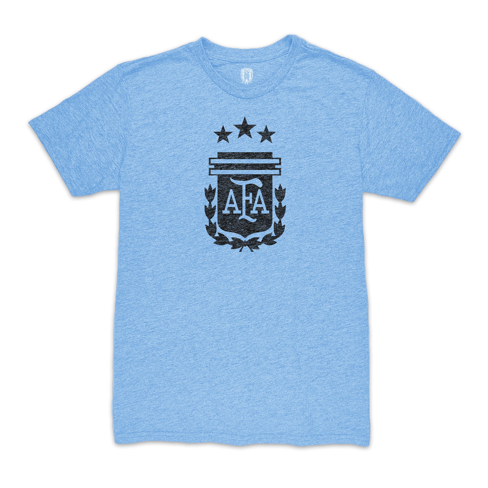Shop enzo fernández argentina national team 1863fc player vintage tri-blend t-shirt – light blue – Austria National Team T-Shirts and Jerseys