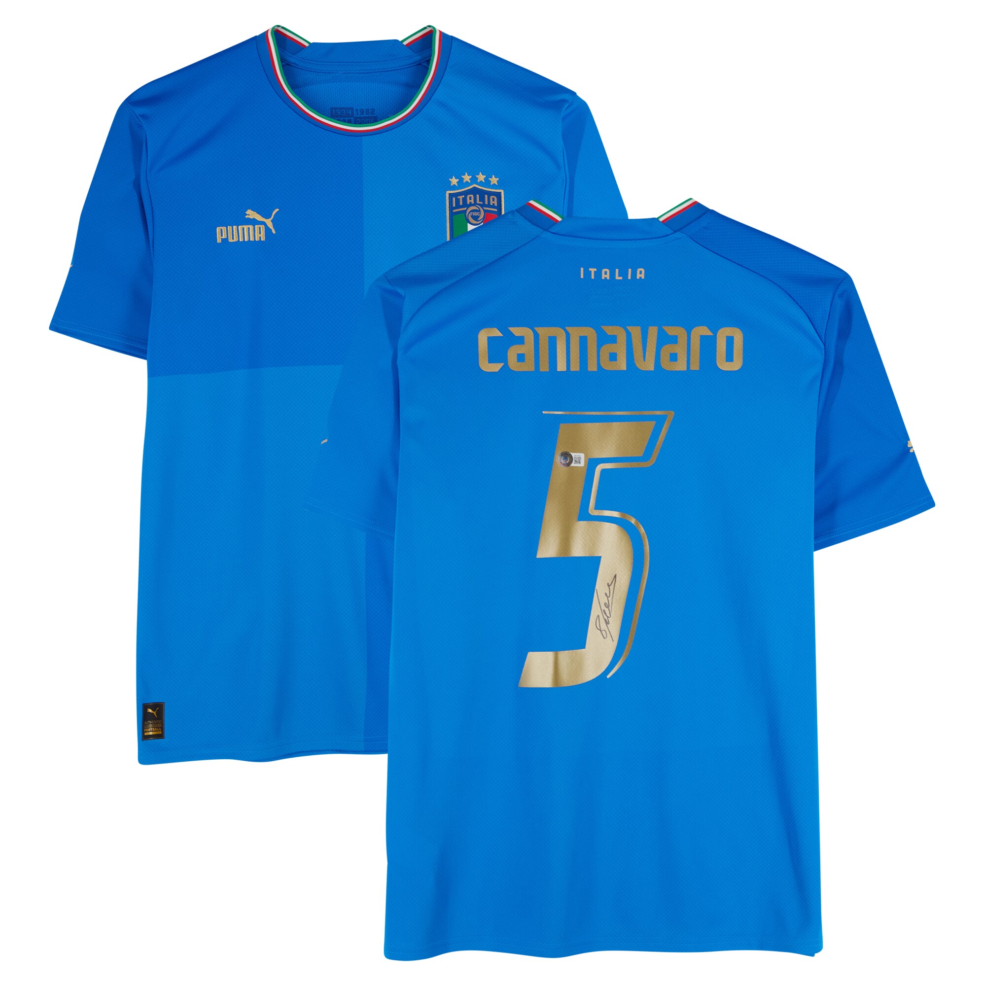 Shop fabio cannavaro italy national team autographed fanatics authentic 2022-23 blue home puma jersey – bas – Austria National Team T-Shirts and Jerseys