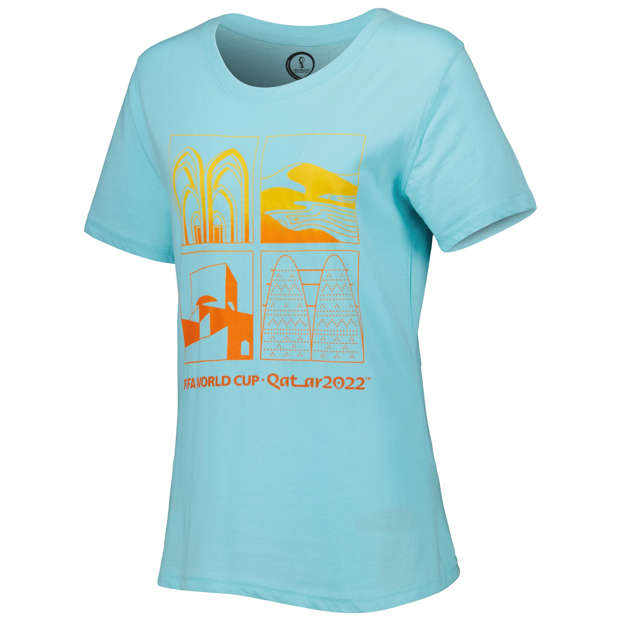 Shop fifa world cup qatar 2022 women8217s oasis t-shirt – aqua – Austria National Team T-Shirts and Jerseys