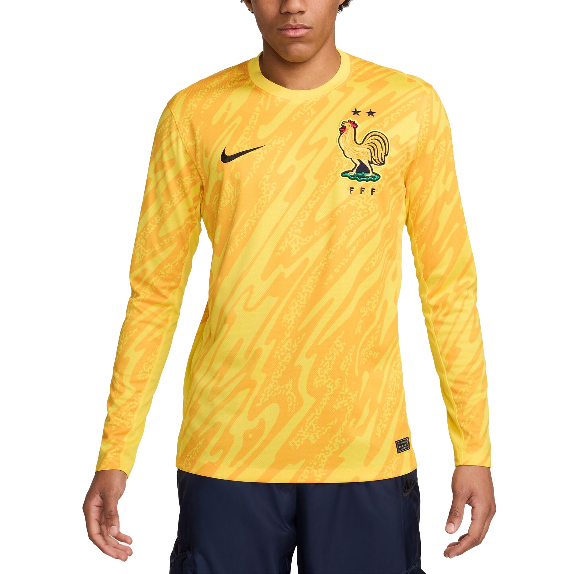 Shop france national team nike 2024 goalkeeper replica stadium long sleeve jersey – yellow – Austria National Team T-Shirts and Jerseys