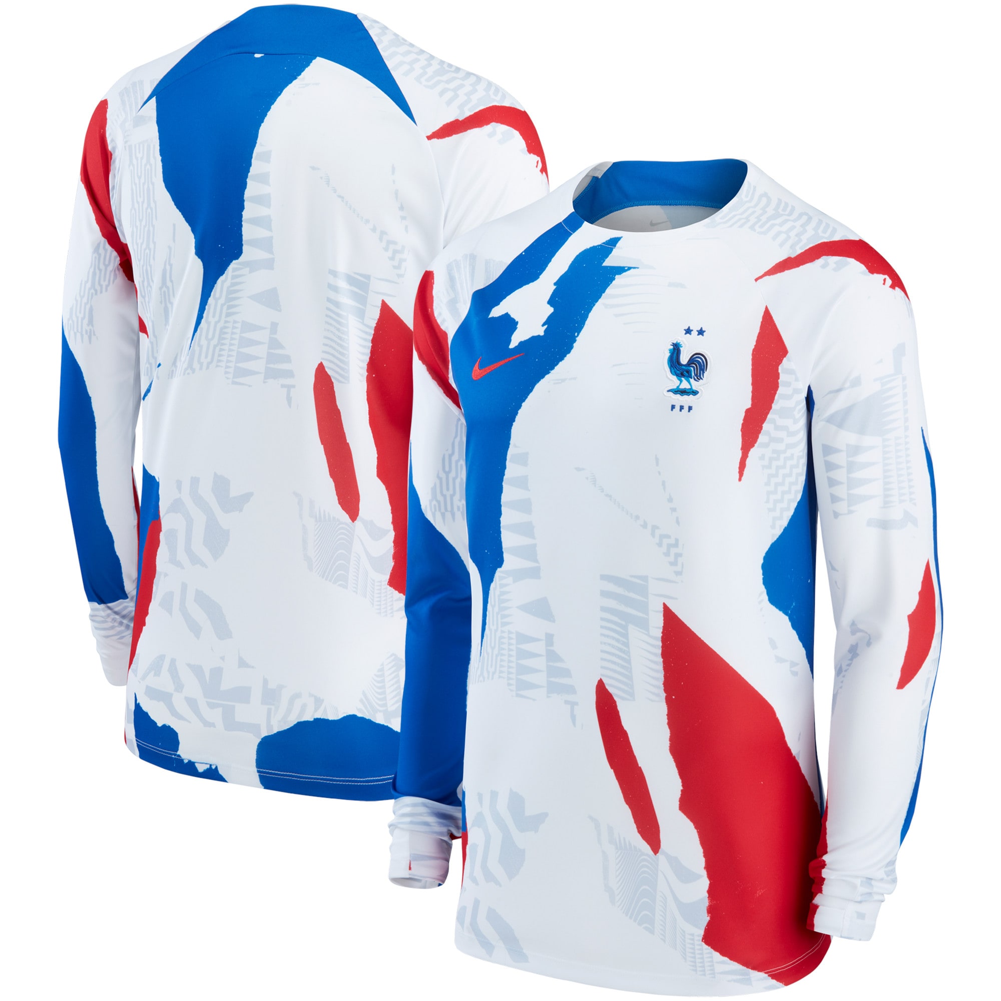 Shop france national team nike pre-match long sleeve top – white – Austria National Team T-Shirts and Jerseys