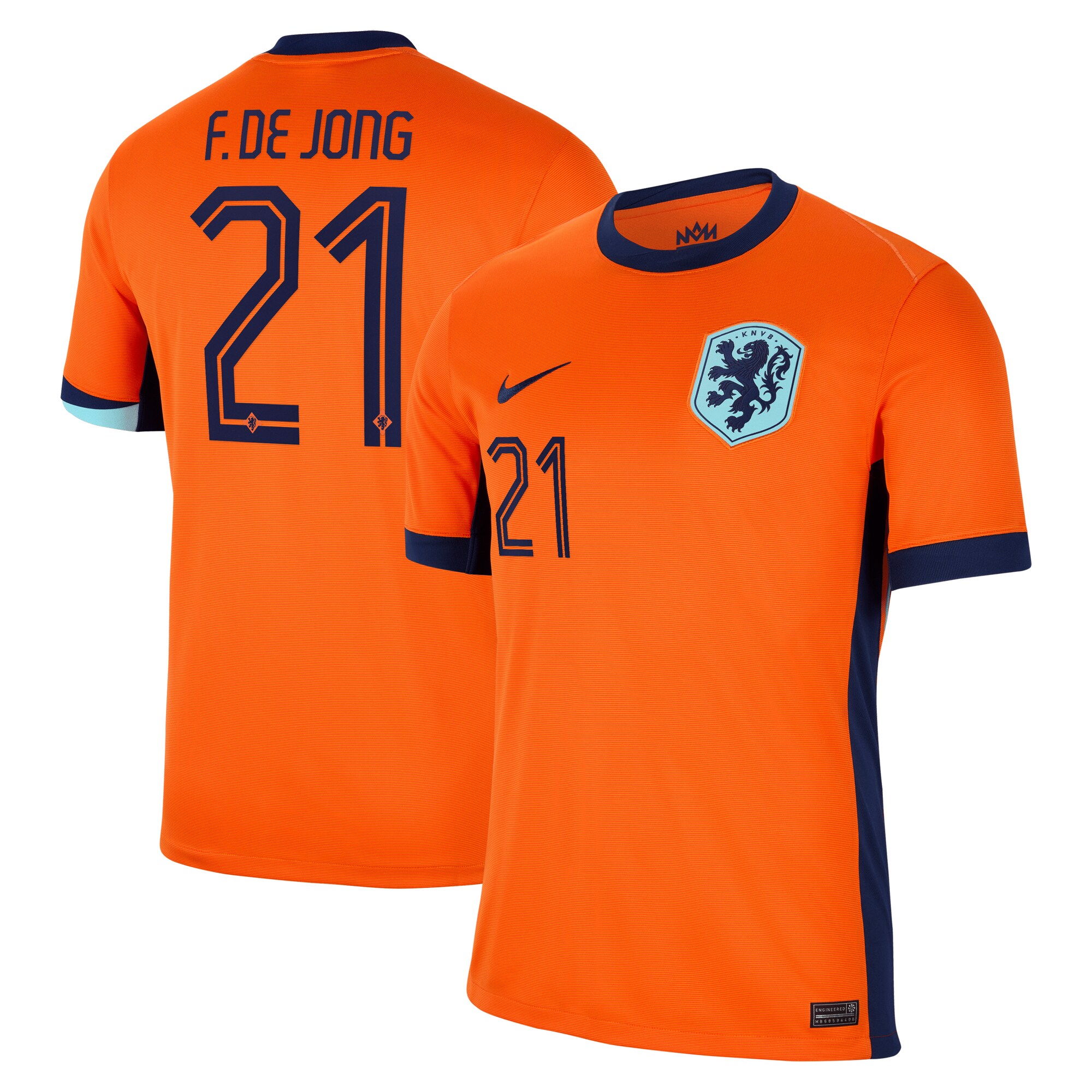 Shop frenkie de jong netherlands national team nike 2024 home replica jersey – orange – Austria National Team T-Shirts and Jerseys