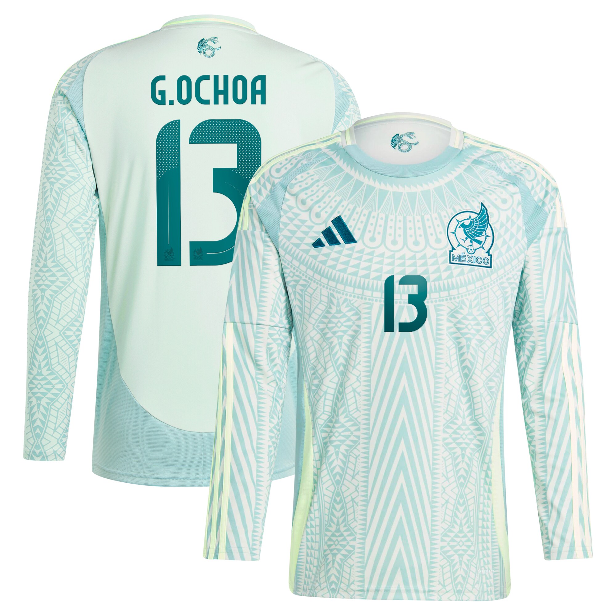 Shop guillermo ochoa mexico national team adidas 2024 away replica player long sleeve jersey – green – Austria National Team T-Shirts and Jerseys