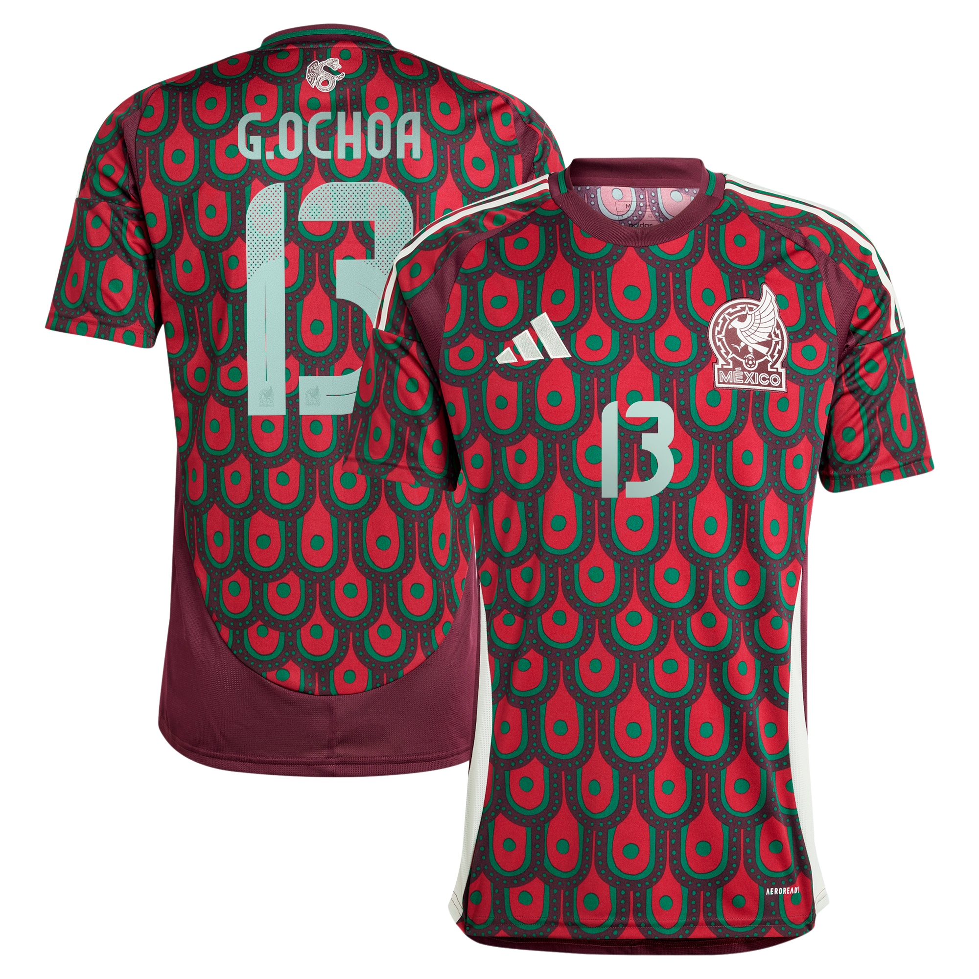 Shop guillermo ochoa mexico national team adidas 2024 home replica player jersey – burgundy – Austria National Team T-Shirts and Jerseys