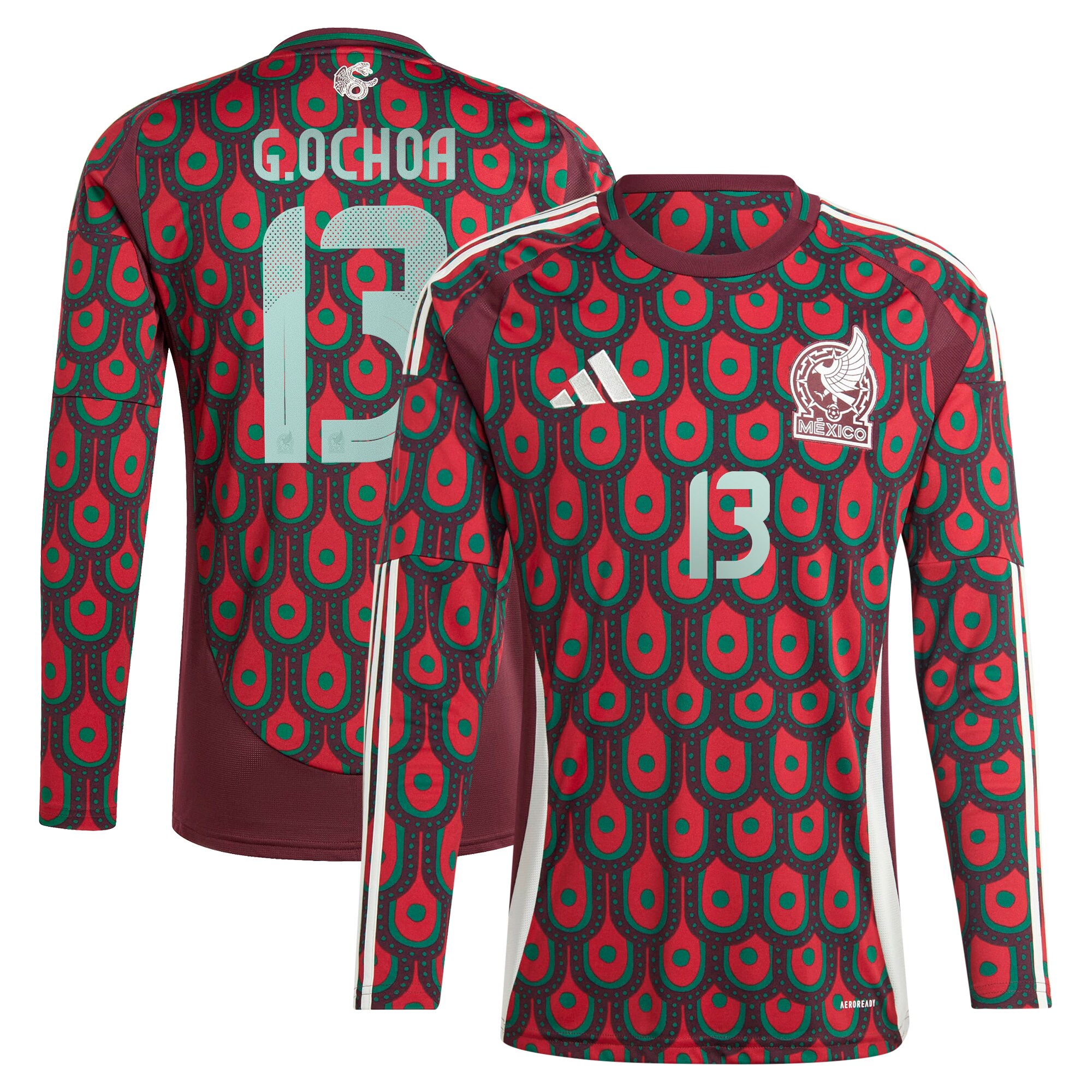 Shop guillermo ochoa mexico national team adidas 2024 home replica player long sleeve jersey – burgundy – Austria National Team T-Shirts and Jerseys