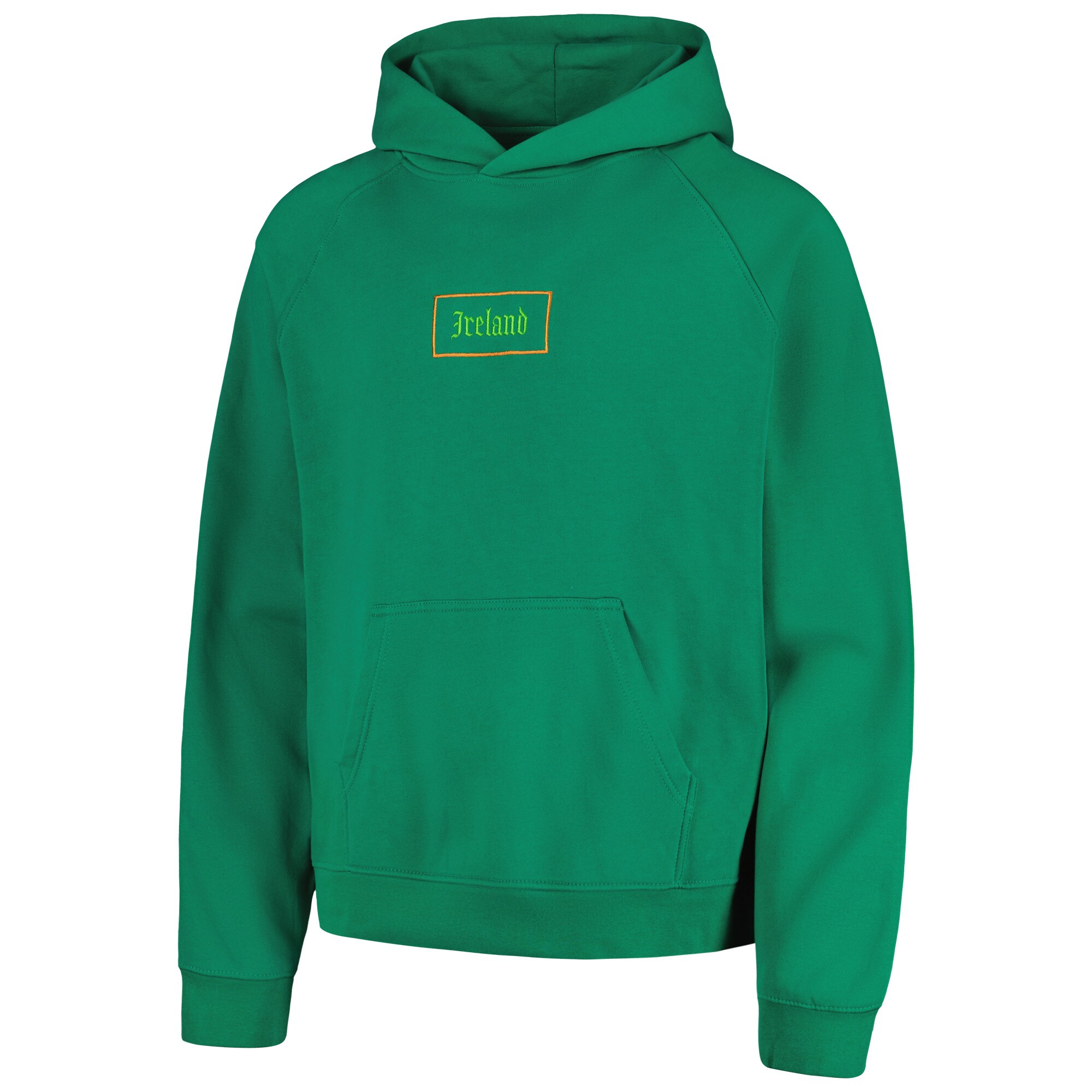 Shop ireland national team old english oversized raglan pullover hoodie – green – Austria National Team T-Shirts and Jerseys