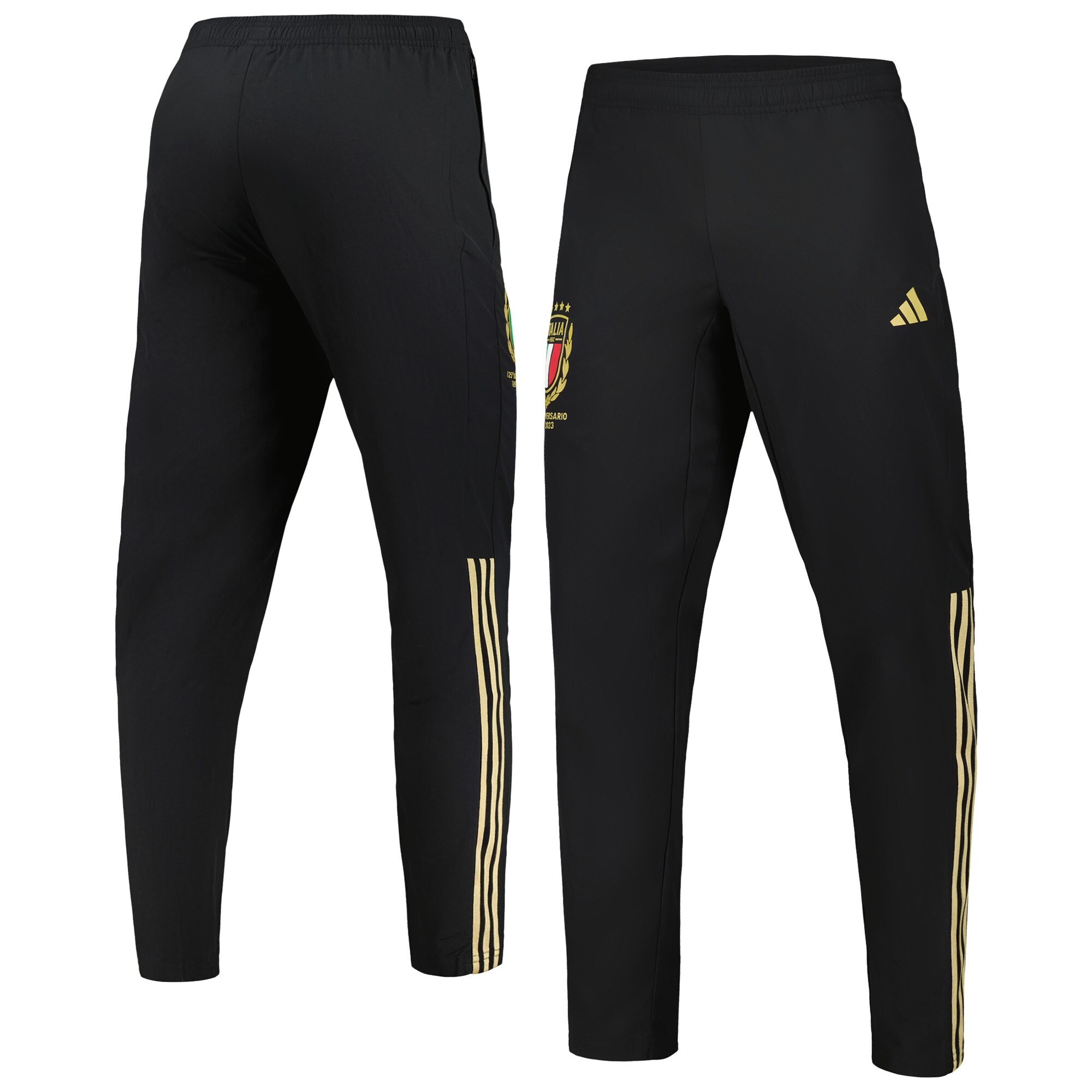 Shop italy national team adidas 125th anniversary pants – black – Austria National Team T-Shirts and Jerseys