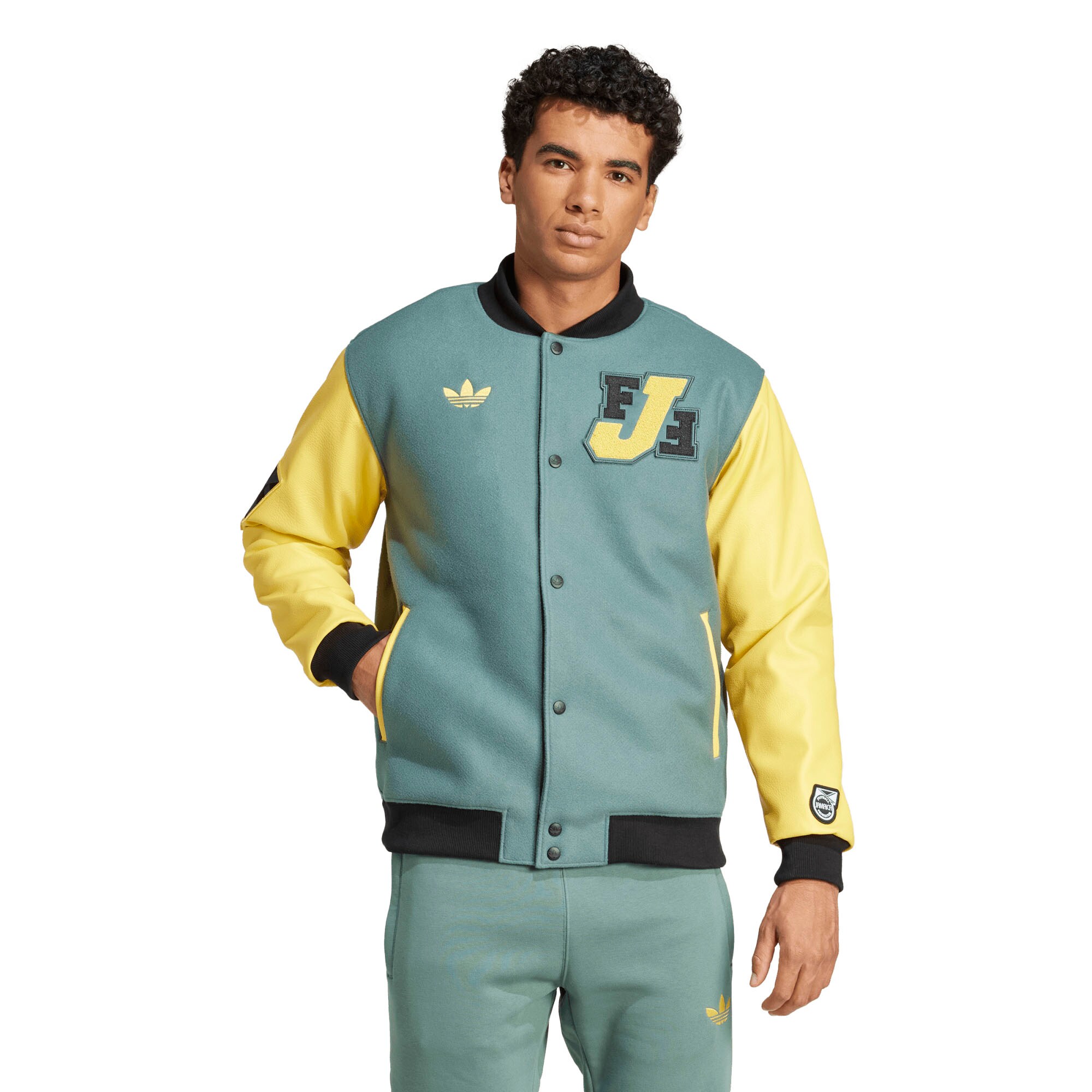 Shop jamaica national team adidas varsity pack full-snap jacket – green – Austria National Team T-Shirts and Jerseys