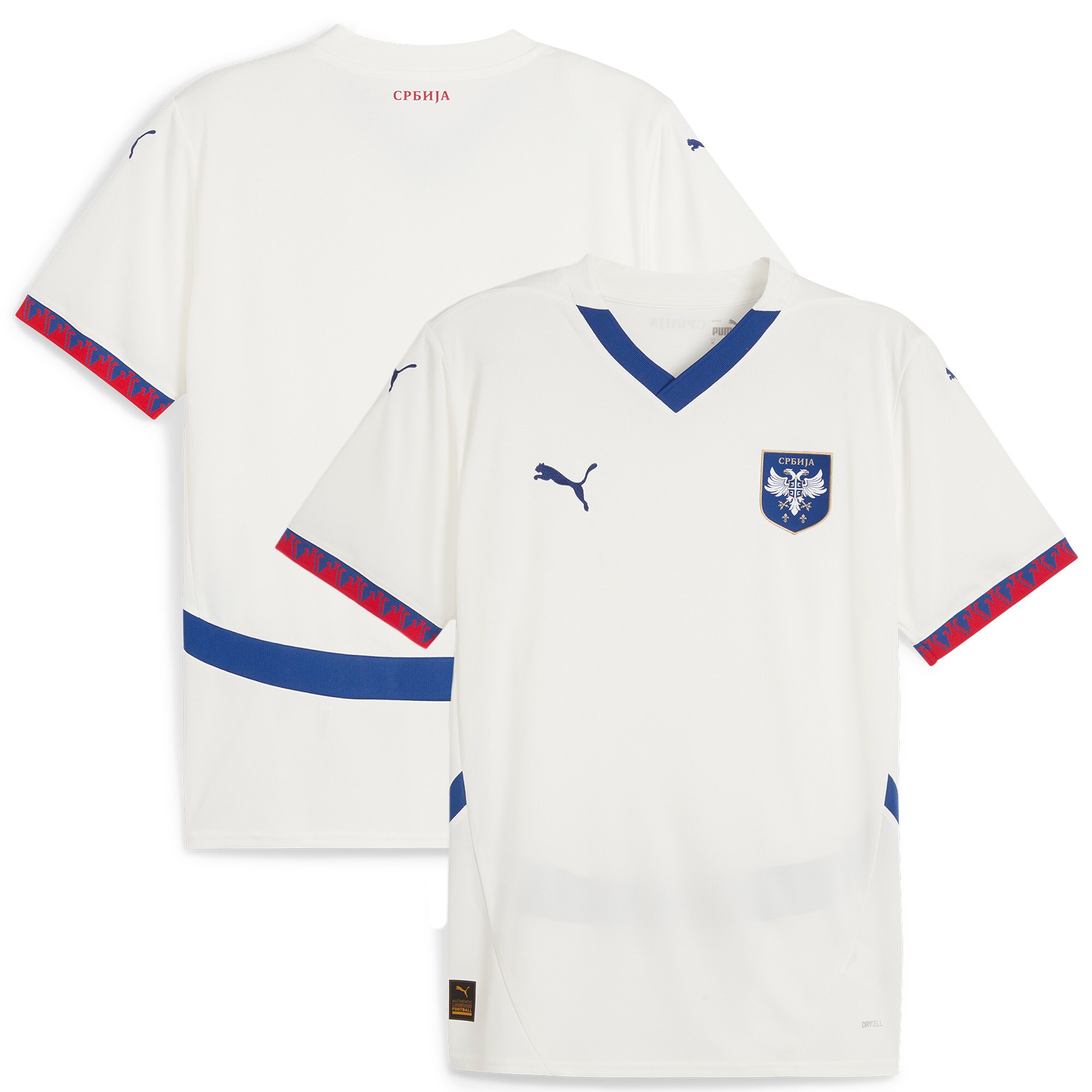 Shop serbia national team puma 2024 away replica jersey – white – Austria National Team T-Shirts and Jerseys