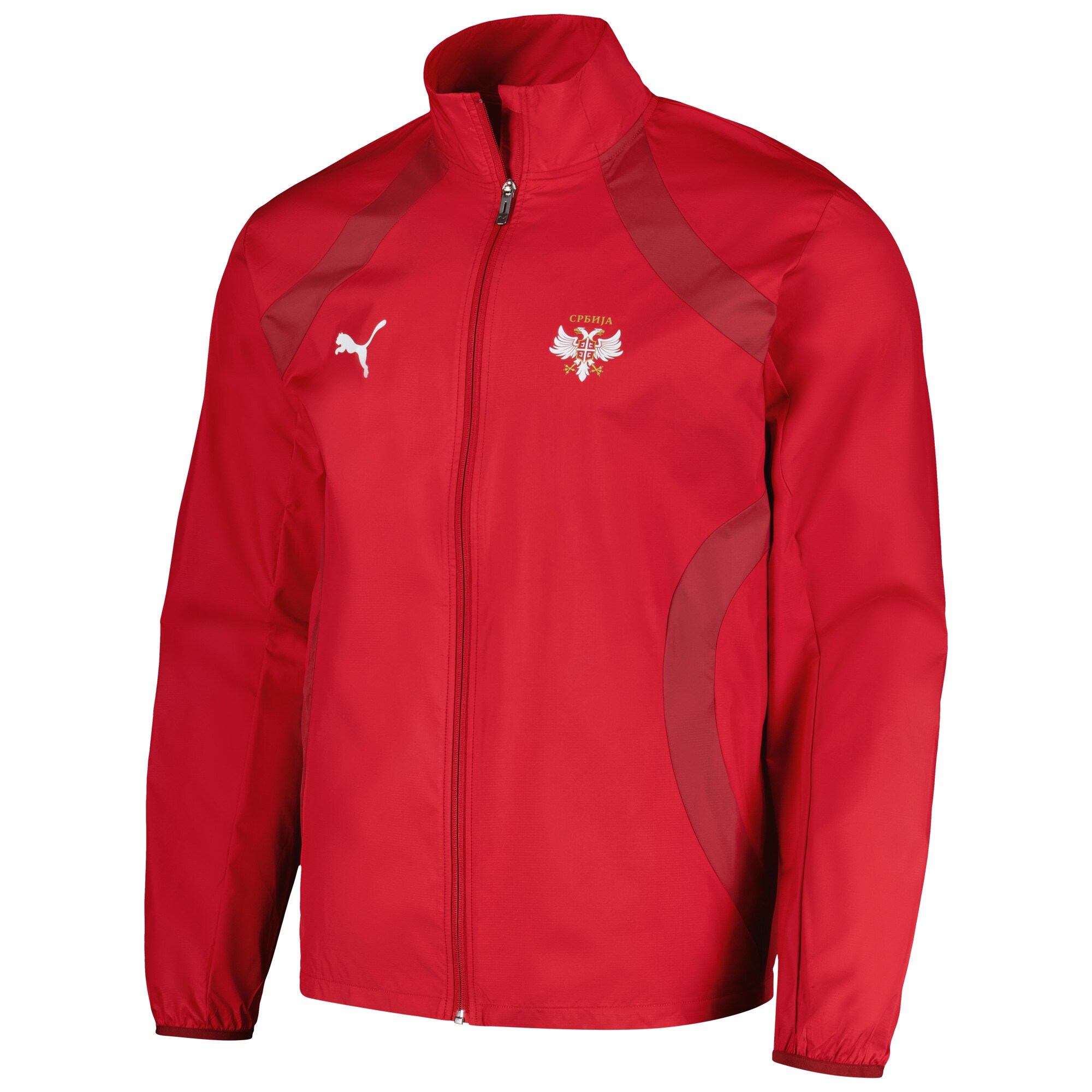 Shop serbia national team puma 2024 pre-match full-zip hoodie jacket – red – Austria National Team T-Shirts and Jerseys