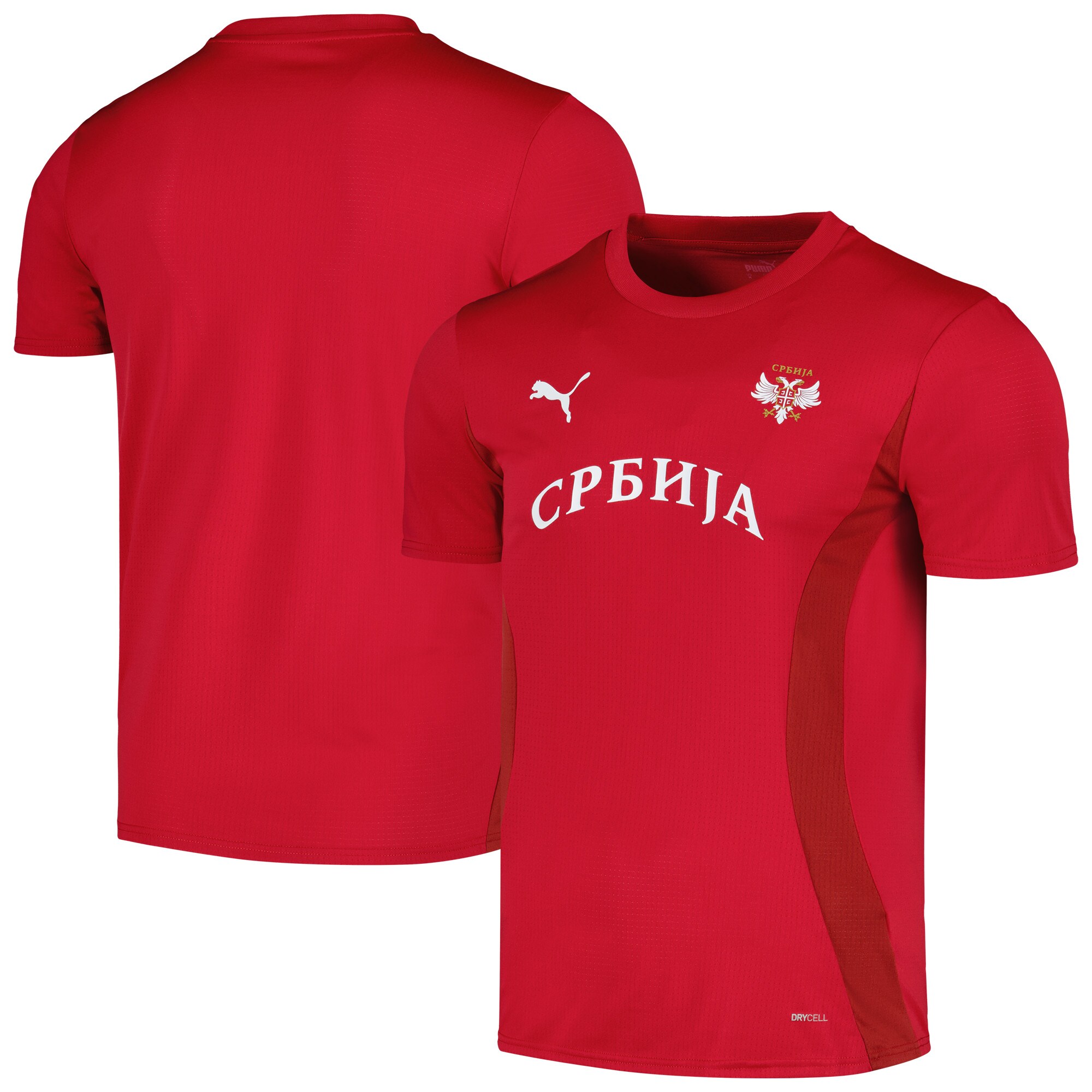 Shop serbia national team puma 2024 pre-match jersey – red – Austria National Team T-Shirts and Jerseys