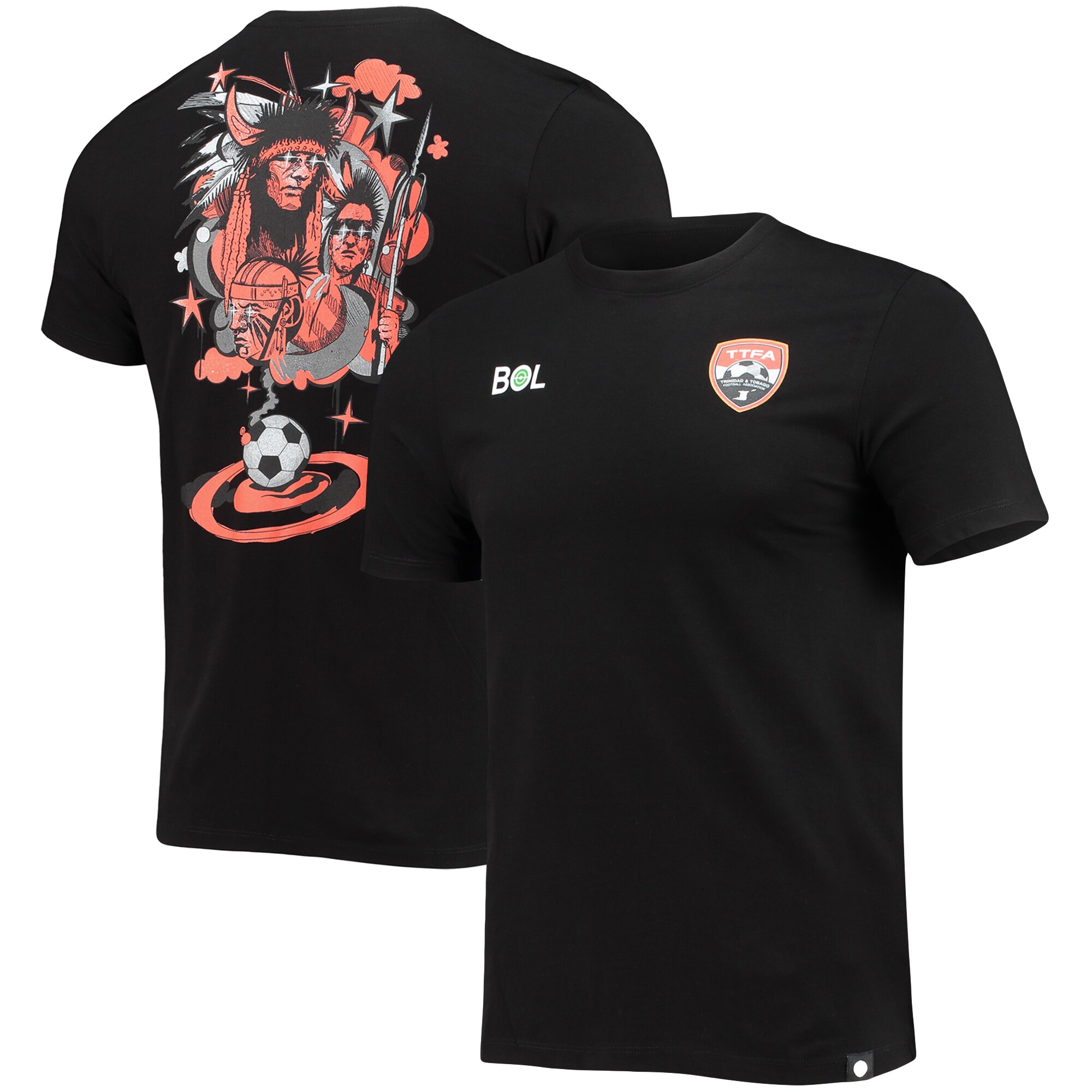 Shop trinidad and tobago national team warrior star t-shirt – black – Austria National Team T-Shirts and Jerseys