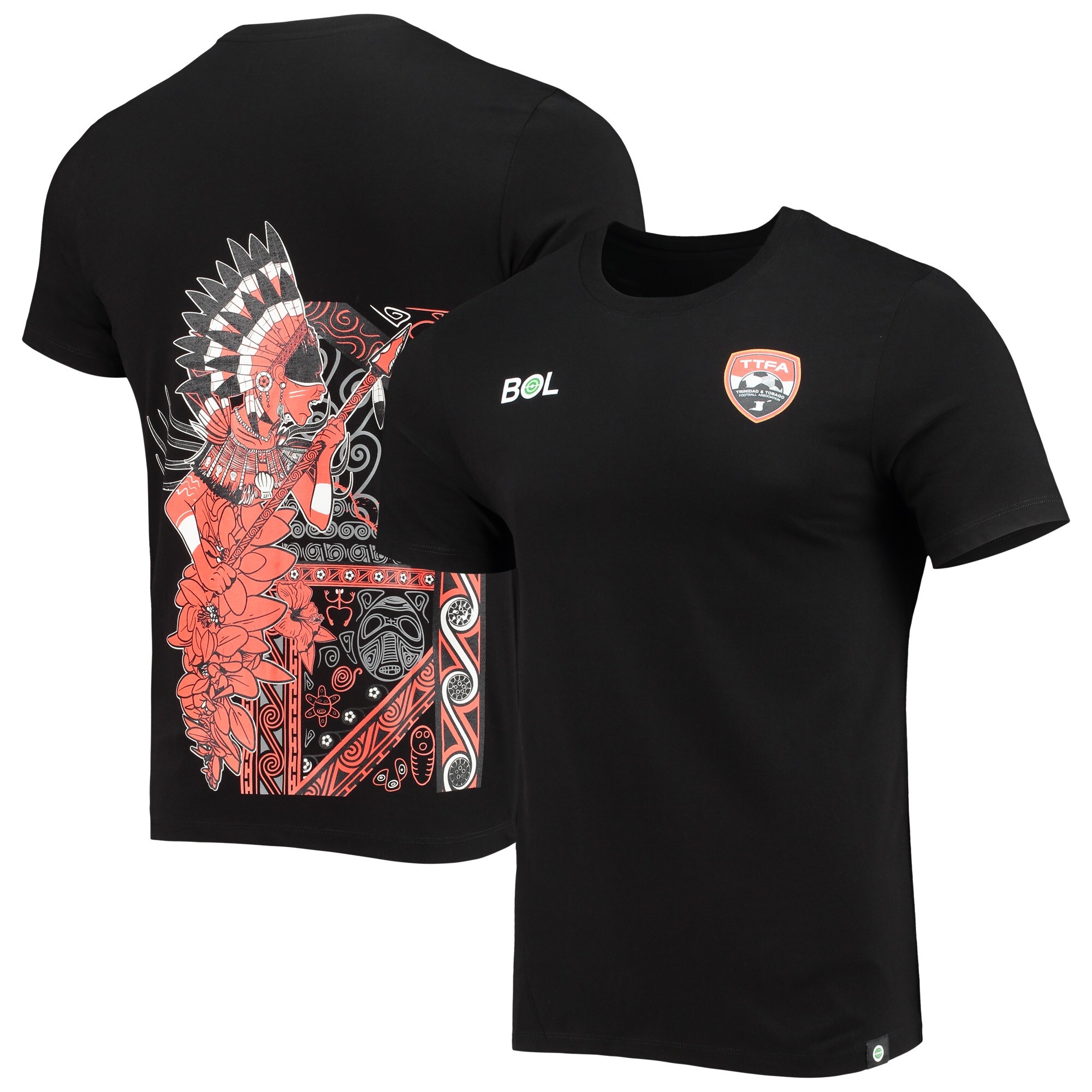 Shop trinidad and tobago national team warrior tribal t-shirt – black – Austria National Team T-Shirts and Jerseys