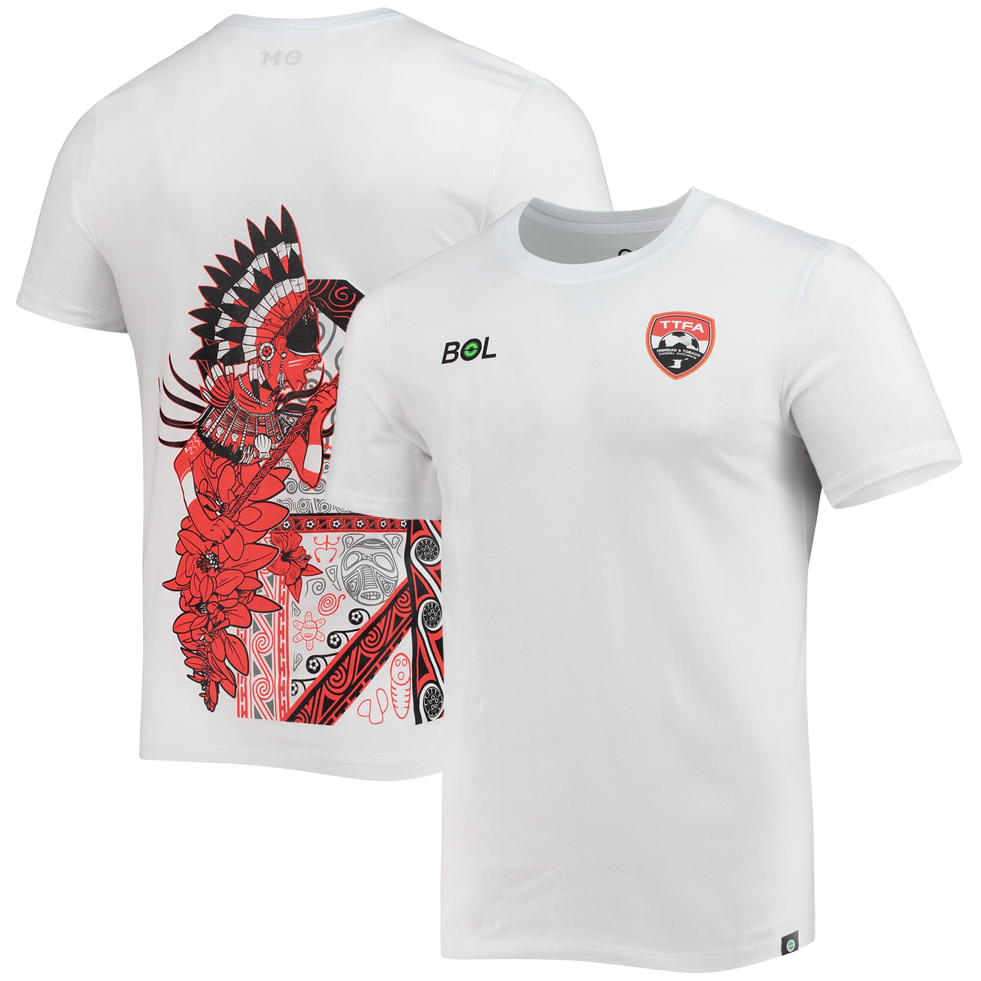 Shop trinidad and tobago national team warrior tribal t-shirt – white – Austria National Team T-Shirts and Jerseys